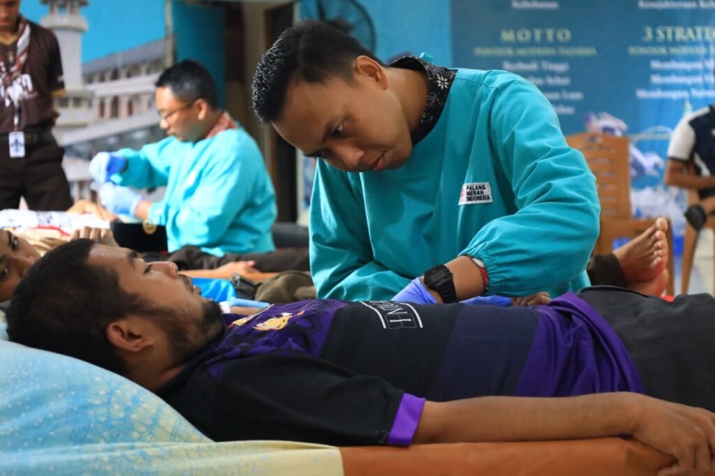 Pramuka Tazakka Gelar Aksi Donor Darah dalam Rangkaian KMD 2026